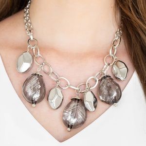 Looking Glass Glamorous - Silver Necklace